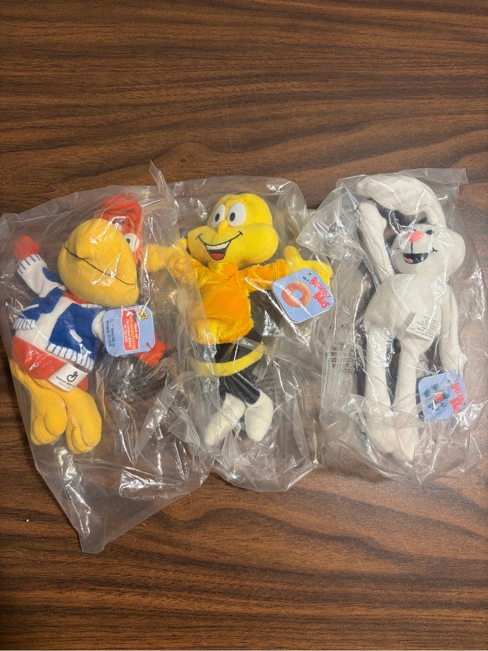 Vintage General Mills Breakfast babies plush toys